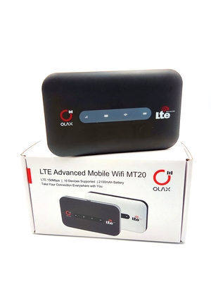 Black Mini Portable MIFI Wifi Router USIM Port For Travel