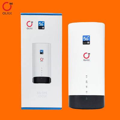 Olax 4G 5G CPE G5010 Dual Bands Enterprise 1200Mbps 5g Wifi Router with sim card slot