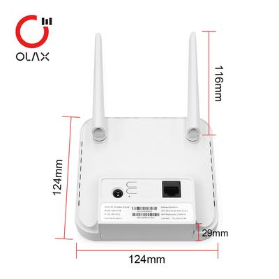 White OLAX AX6 PRO 4g Wireless Router CPE 4000mah 12V DC Power Adapter
