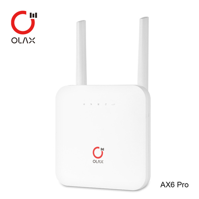 White OLAX AX6 PRO 4g Wireless Router CPE 4000mah 12V DC Power Adapter