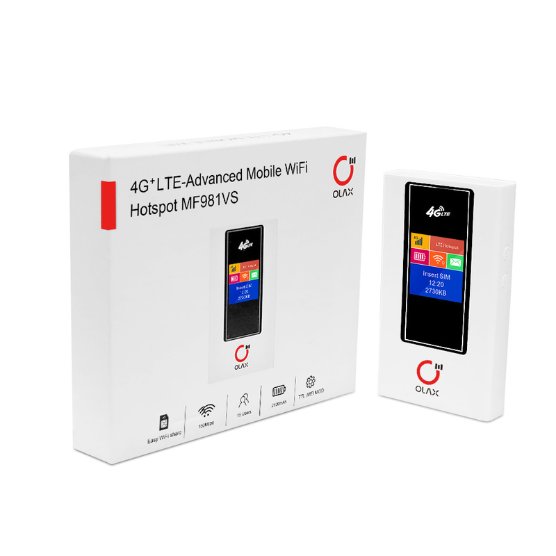 CE MIFI Wifi Router 2100mAh Mobile 4G Modem With Sim Card Slot