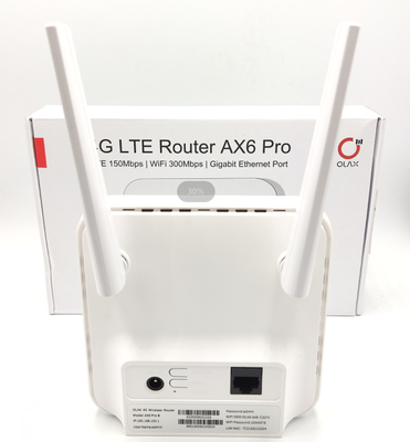 Olax AX6 Pro 4g CPE Wifi Router White Outdoor LTE CPE Cat4 300mbps