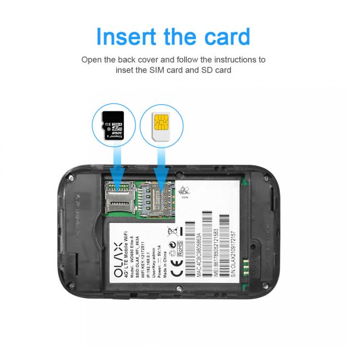 OLAX MF980U Portable WiFi Routers 4G Travel Modem OEM For 10 Devices